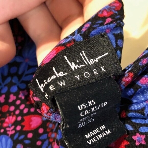 Nicole Miller New York Sleeveless Dress Floral Print Casual XS - Picture 4 of 4